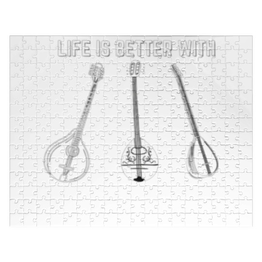 Irish Bouzouki Instrument Greek Jigsaw Puzzles