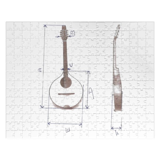 Irish Bouzouki Instrument Greek Jigsaw Puzzles