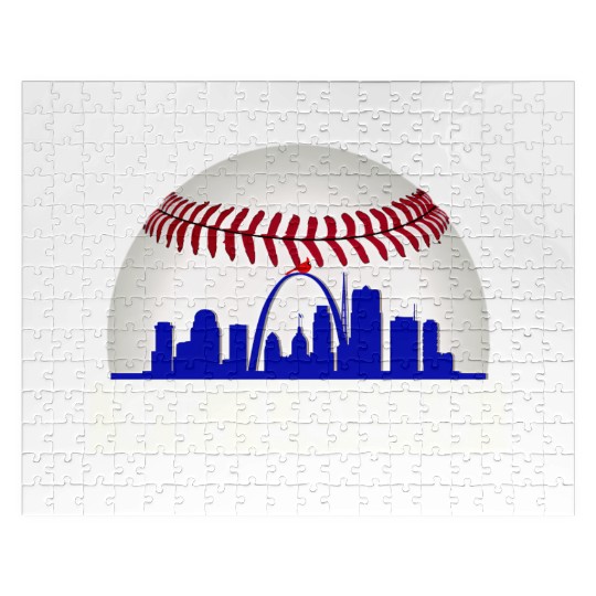 Saint Louis Red Cardinal Dress Hometown Skyline Gi Jigsaw Puzzles