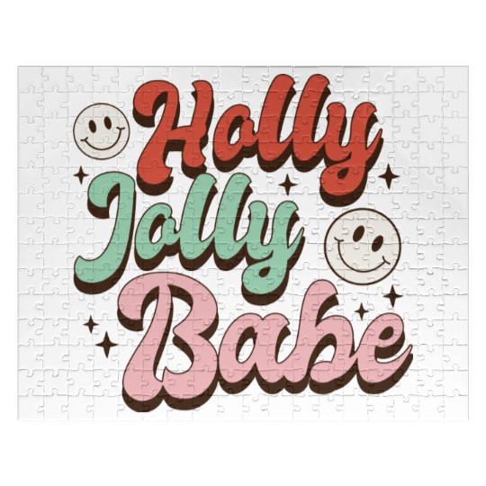 Holly Jolly Babe Jigsaw Puzzles