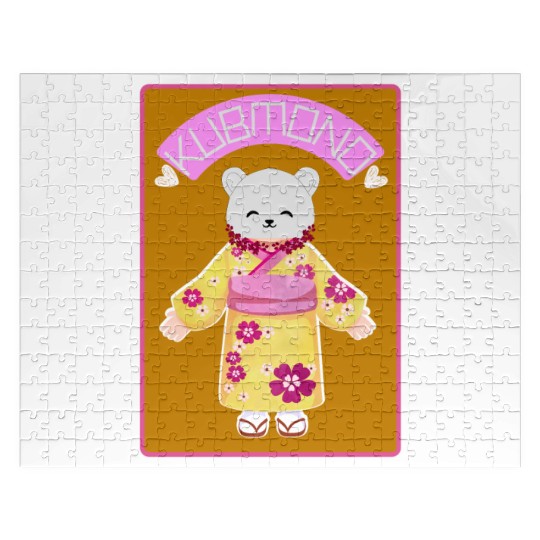 Fun Cute Kubmono (KimonoCub) Meme By Abby Anime(c) Jigsaw Puzzles