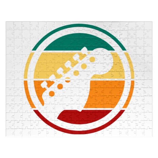 Retro Vintage Guitar Handle 80s Jigsaw Puzzles