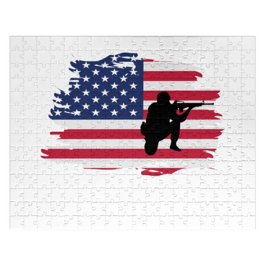 Thank You Us Flag Memorial Day Jigsaw Puzzles