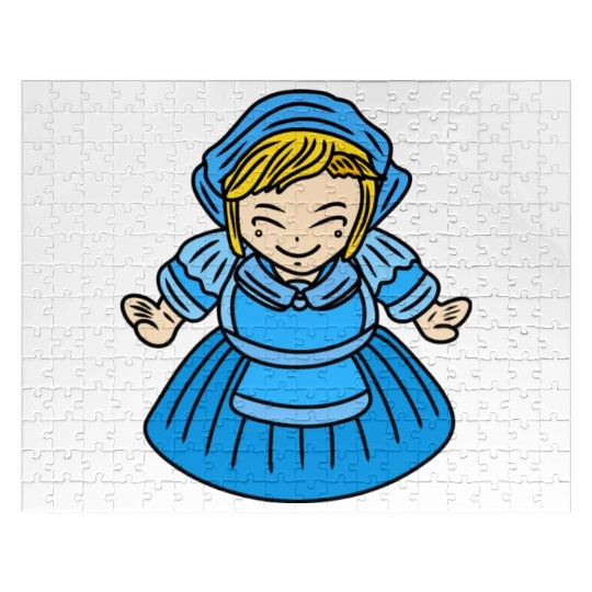 Cute Chibi Farmer Girl Jigsaw Puzzles