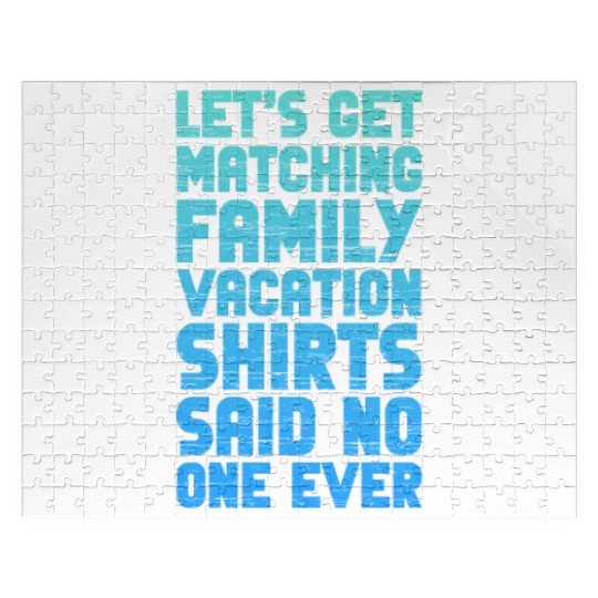 Let's Get Matching Family Vacation Jigsaw Puzzles