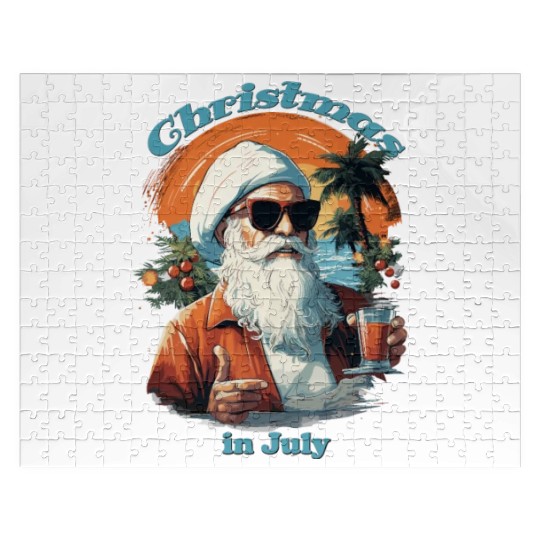 Beachside Santa | "Christmas in July" Festive Jigsaw Puzzles
