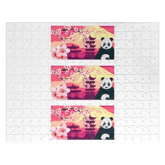 Cherry Blossom Jigsaw Puzzles, Women's Panda Sakura Kawaii