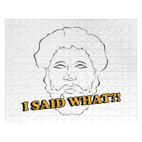 I Said What Philosophy Socrates Teacher Reading Jigsaw Puzzles