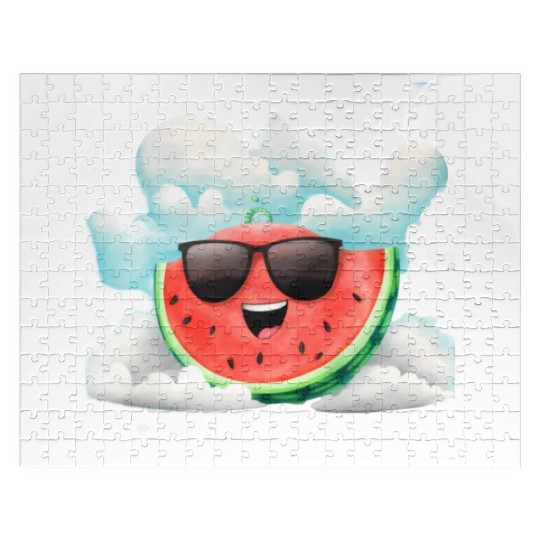 Cute Watermelon Party Summer Melon Fruit Jigsaw Puzzles