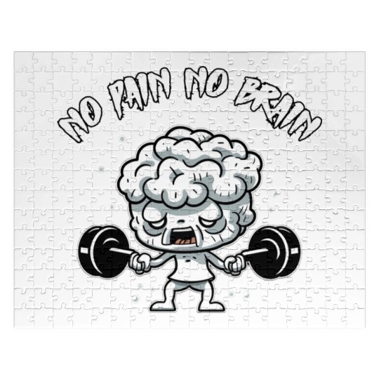 Train Your Brain: No Pain No Brain Jigsaw Puzzles