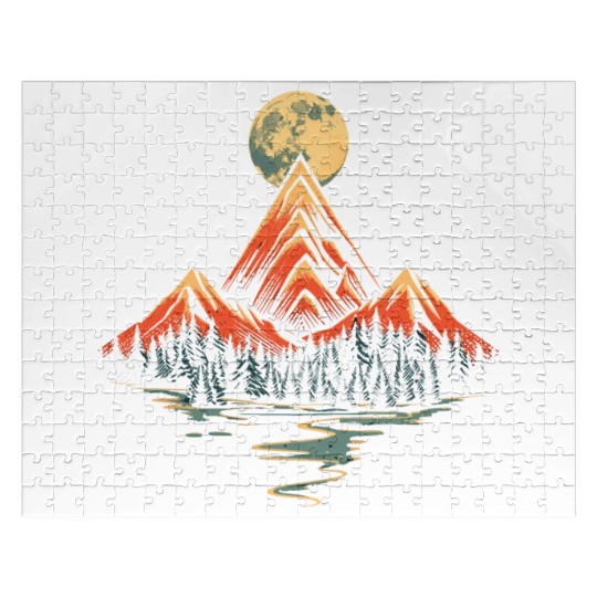 Majestic Full Moon Jigsaw Puzzles
