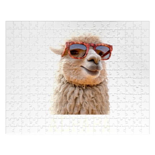 Alpaca Papa Alpapa Lama Dad Alpaca Fathers Day Jigsaw Puzzles