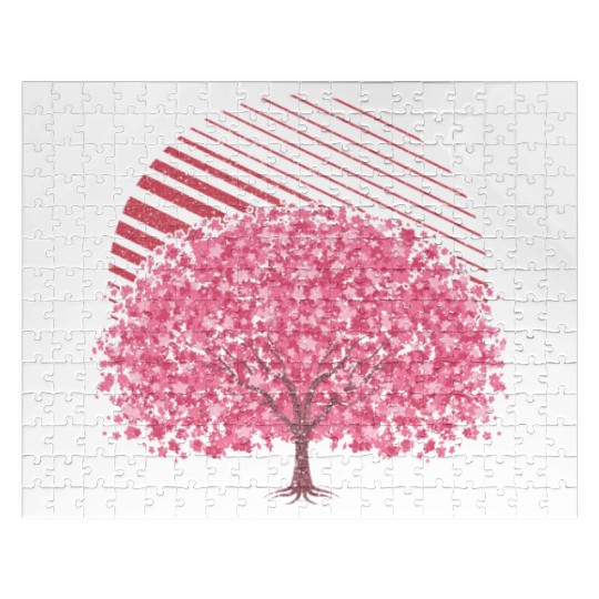cherry blossom tree gift Japanese Sakura Jigsaw Puzzles