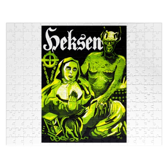 Satan Nun Witch Halloween Monster Horror Movie Jigsaw Puzzles