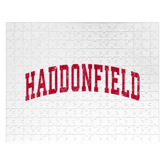 Haddonfield New Jersey Nj Sports Red Jigsaw Puzzles