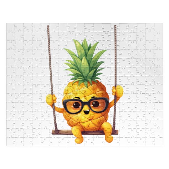 Pig with Sunflower Wreath, Charming Farm Animal Jigsaw Puzzles