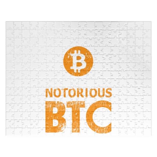 Notorious BTC Space Helmet with Bitcoin Symbol Jigsaw Puzzles