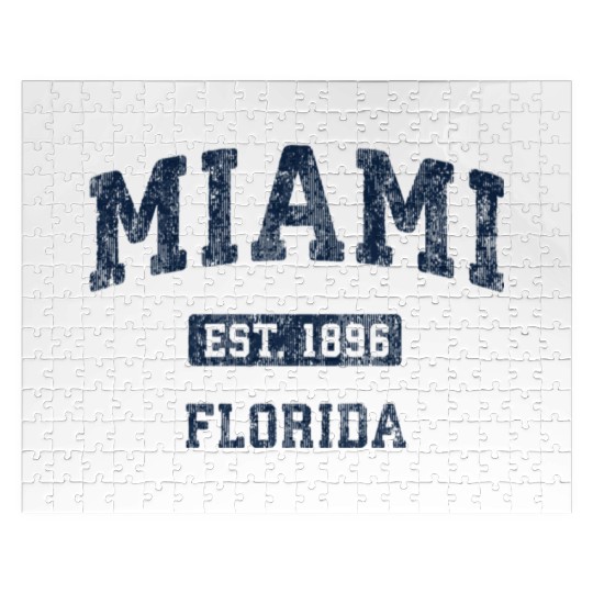 Miami Florida Fl Athletic Sports Jigsaw Puzzles