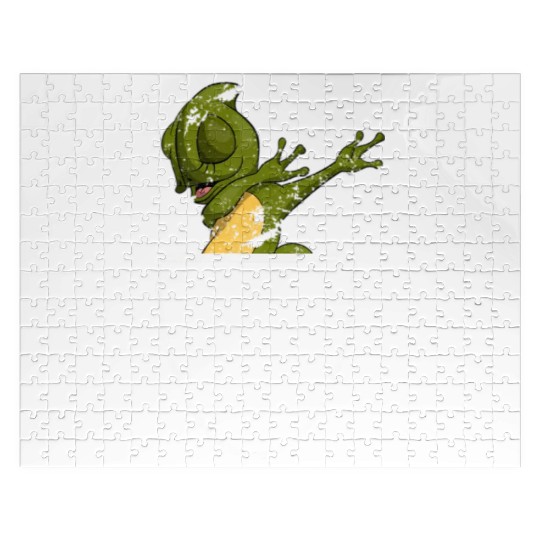 Dabbing Lizard Reptile Animal Pocket Chameleon Jigsaw Puzzles