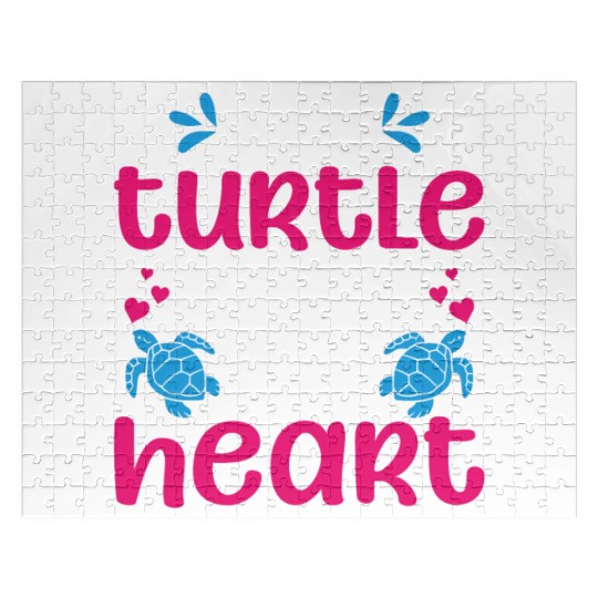 Sea Turtle Tortoise Valentines Day Jigsaw Puzzles