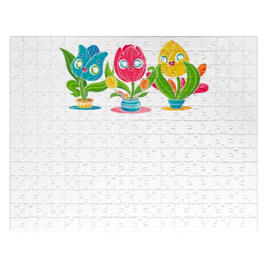 Tulip Gardening Cute Jigsaw Puzzles
