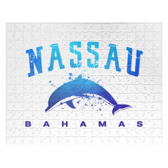 sau Bahamas Beach Snorkel Scuba Diving Dolphin Jigsaw Puzzles