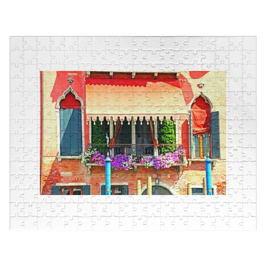 Windows of Venice Italy 1948 Jigsaw Puzzles