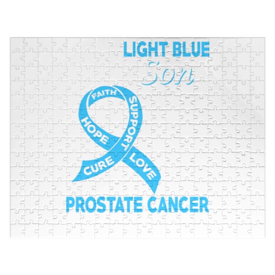 I Wear Light Blue For My Son Prostate Cancer Jigsaw Puzzles