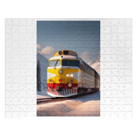 The train logo design Jigsaw Puzzles