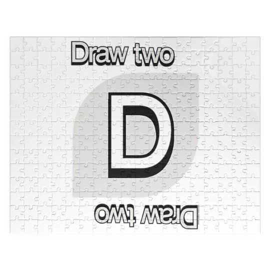 Uno Draw Two Card Jigsaw Puzzles