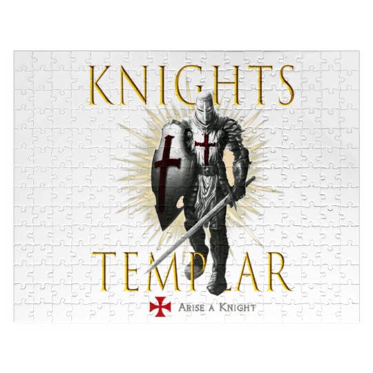 Knights Templar Christian Religious Warrior Oath E Jigsaw Puzzles