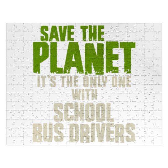 Save The Planet School Bus Driver Jigsaw Puzzles