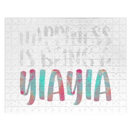 Happiness Is Being A Yiayia Mother'S Day Jigsaw Puzzles