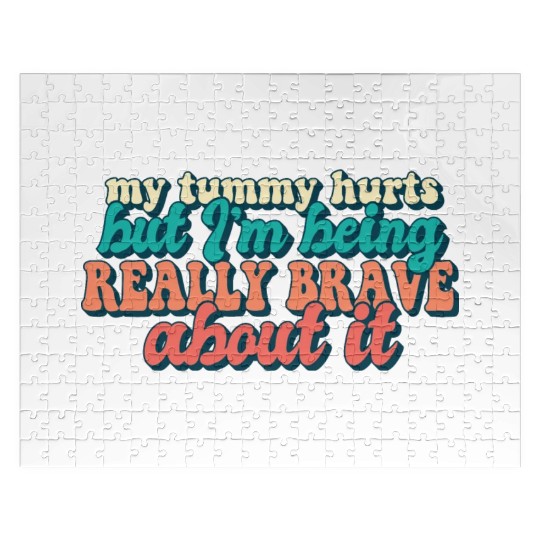 Tummy Ache Survivor My Tummy Hurts Funny Food Jigsaw Puzzles