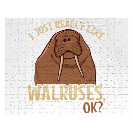 Walrus Walruses Walrus Lover Jigsaw Puzzles