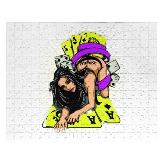 Sexy Girl Game Card Jigsaw Puzzles