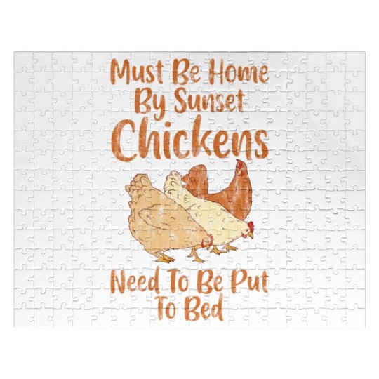 Home By Sunset, Chickens Need To Be Put To Bed 3 Jigsaw Puzzles