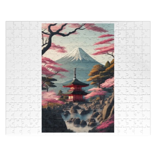 Asia Landscape Serene Mount Fuji Jigsaw Puzzles