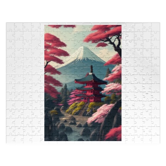 Asia Landscape Serene Mount Fuji Jigsaw Puzzles