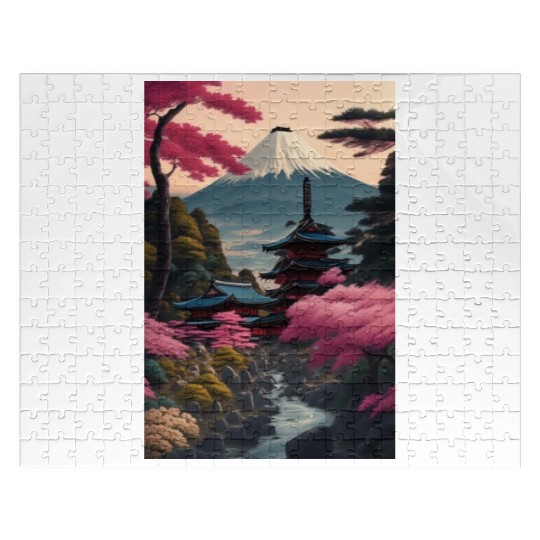 Asia Landscape Serene Mount Fuji Jigsaw Puzzles