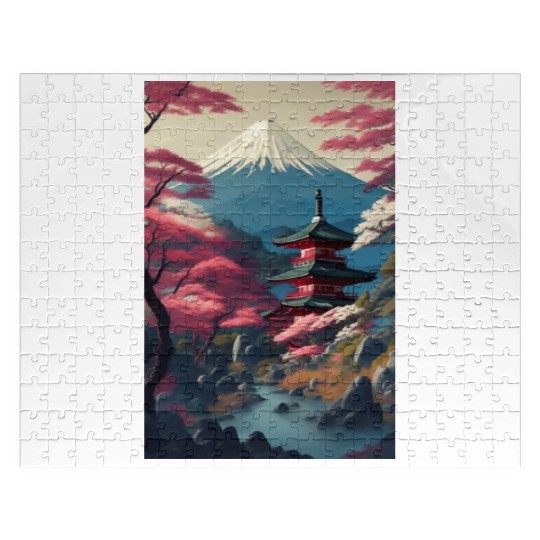 Asia Landscape Serene Mount Fuji Jigsaw Puzzles