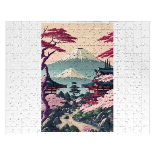 Asia Landscape Serene Mount Fuji Jigsaw Puzzles
