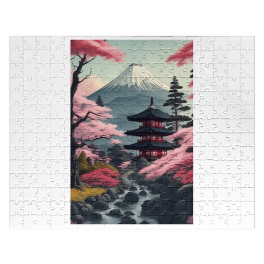 Asia Landscape Serene Mount Fuji Jigsaw Puzzles