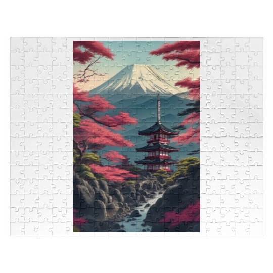 Asia Landscape Serene Mount Fuji Jigsaw Puzzles