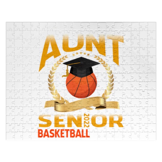 Proud Aunt Senior Class Of 2022 Basketball Player Jigsaw Puzzles