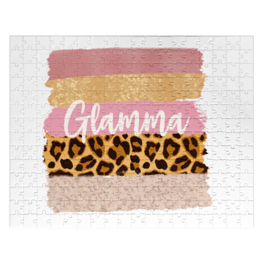 Glamma Glam Ma Nana Leopard Jigsaw Puzzles