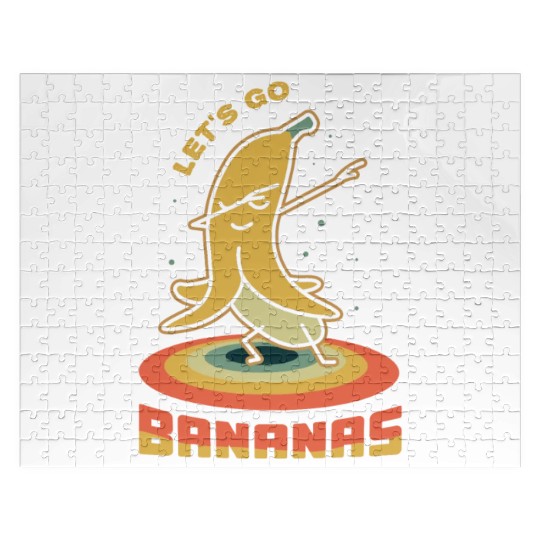 Vintage Funny Banana Meme Let Us Go Banana Jigsaw Puzzles