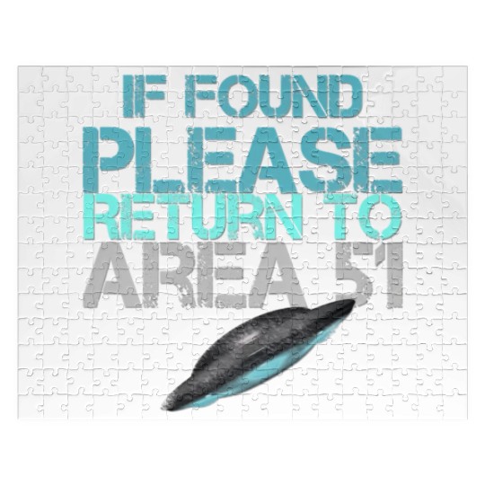 If Found Please Return To Area 51 Jigsaw Puzzles