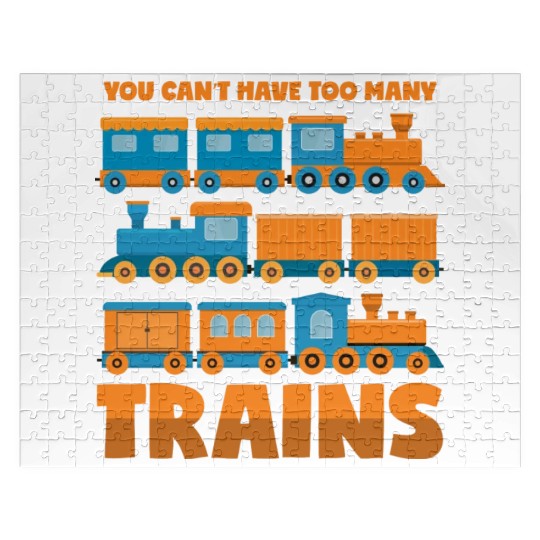 Train Collector Never Too Many Trains Jigsaw Puzzles
