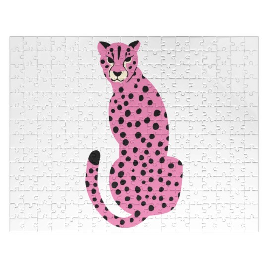 Pink Cheetah Jigsaw Puzzles